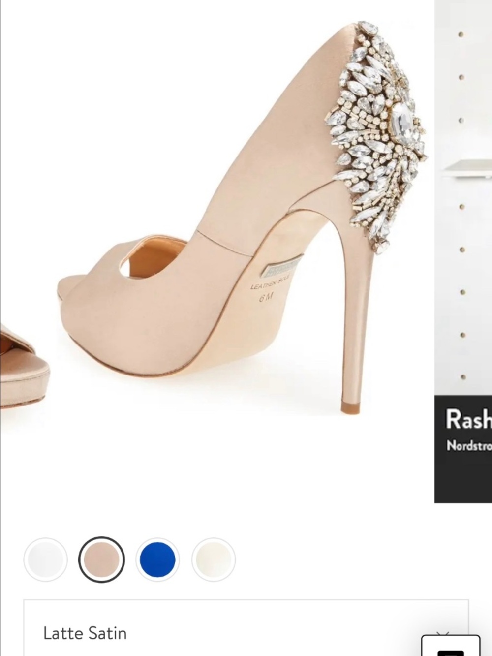 Kiara Crystal Back Open Toe Pump